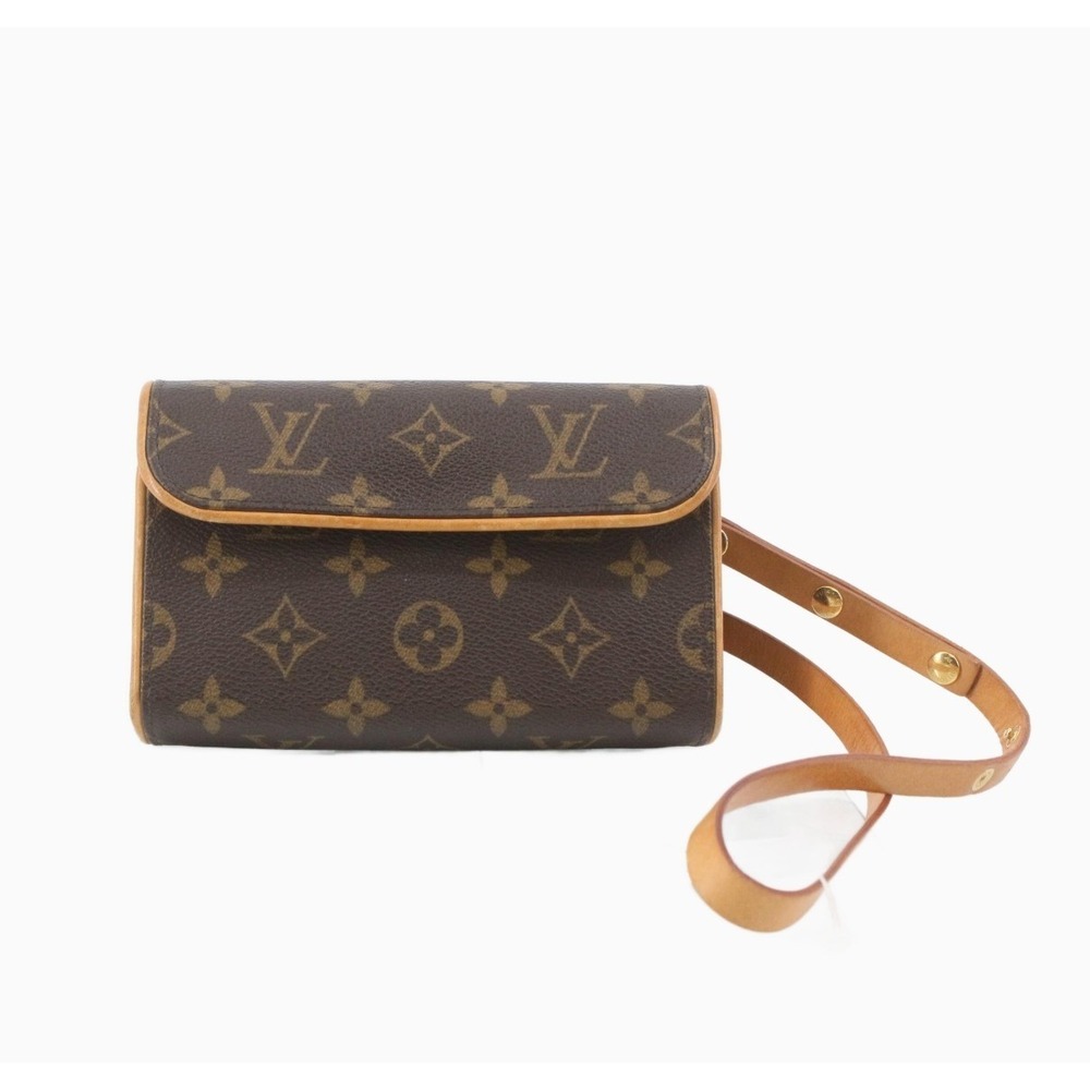 LOUIS VUITTON Pochette Florentine Waist Bag Monogram Canvas Brown‎